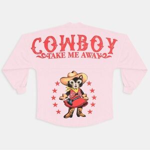 Spirit Jersey NWT “Cowboy Take Me Away” Unisex Long Sleeve Tee Sz XL $80 Retail